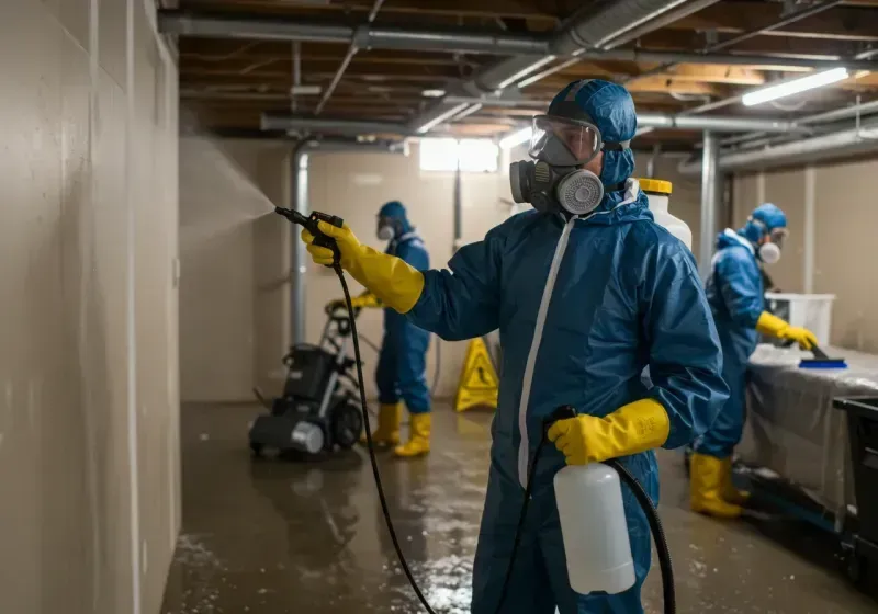 Basement Sanitization and Antimicrobial Treatment process in Plymouth, NC